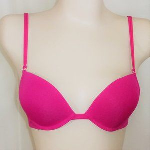 Victoria's Secert PINK Push Up Bra Hot Pink 34A